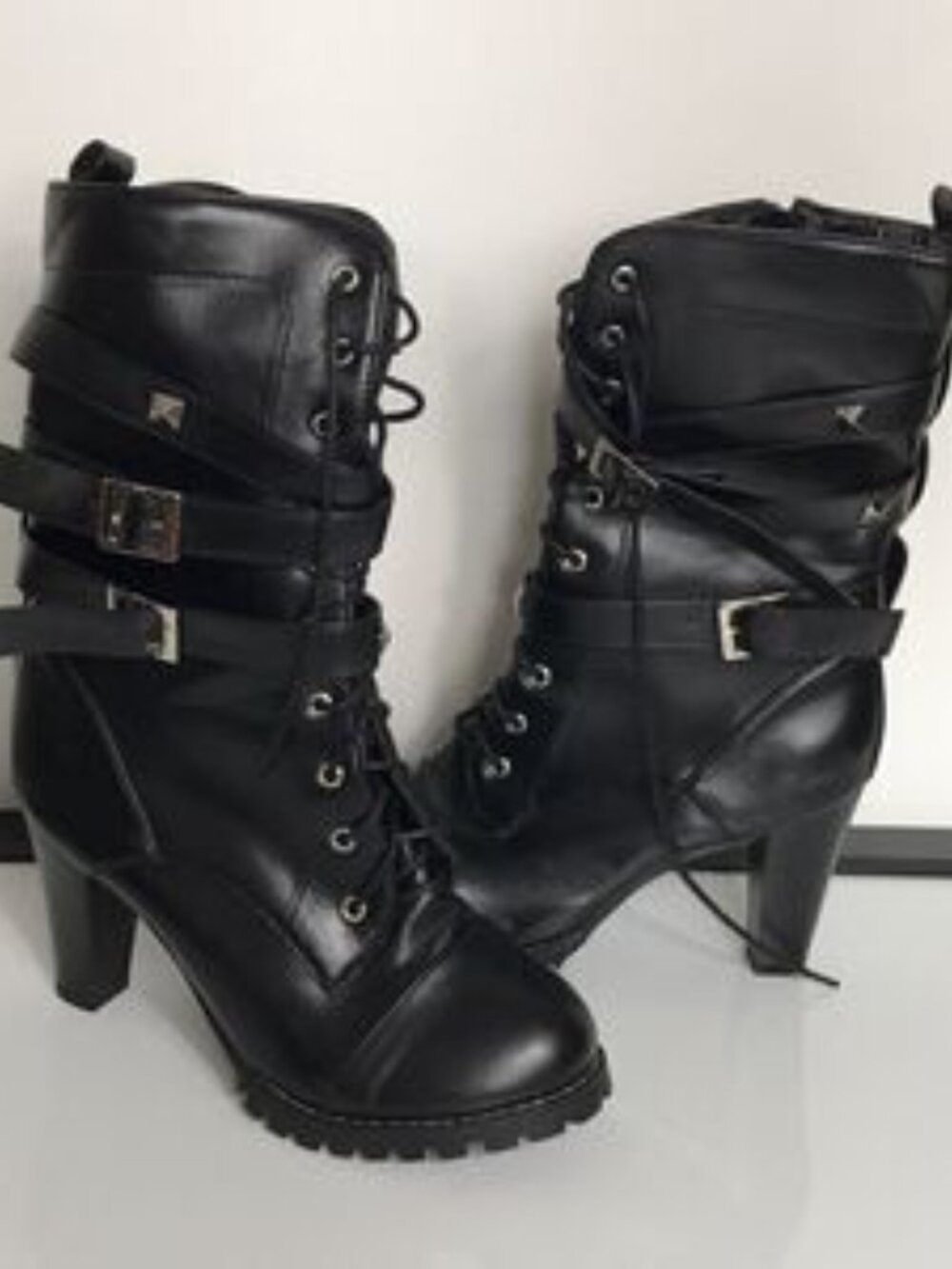 Unbranded Round-Toe Mid-Calf Heeled Boot - Picture 3 of 4